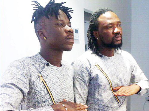 Stonebwoy (left) and BeatDakay Stonebwoy (left) and BeatDakay